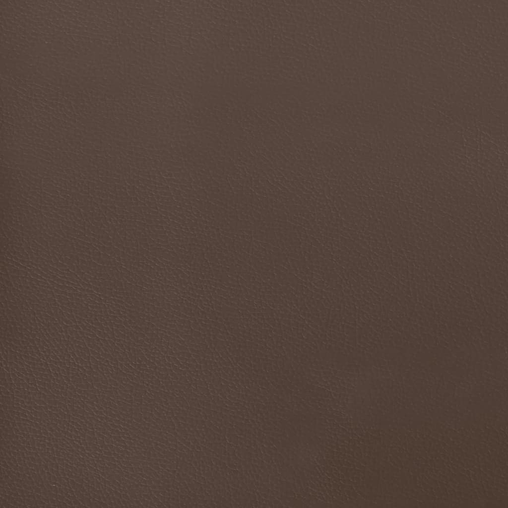 vidaXL Materac kieszeniowy, brązowy, 120x200x20 cm, sztuczna skóra