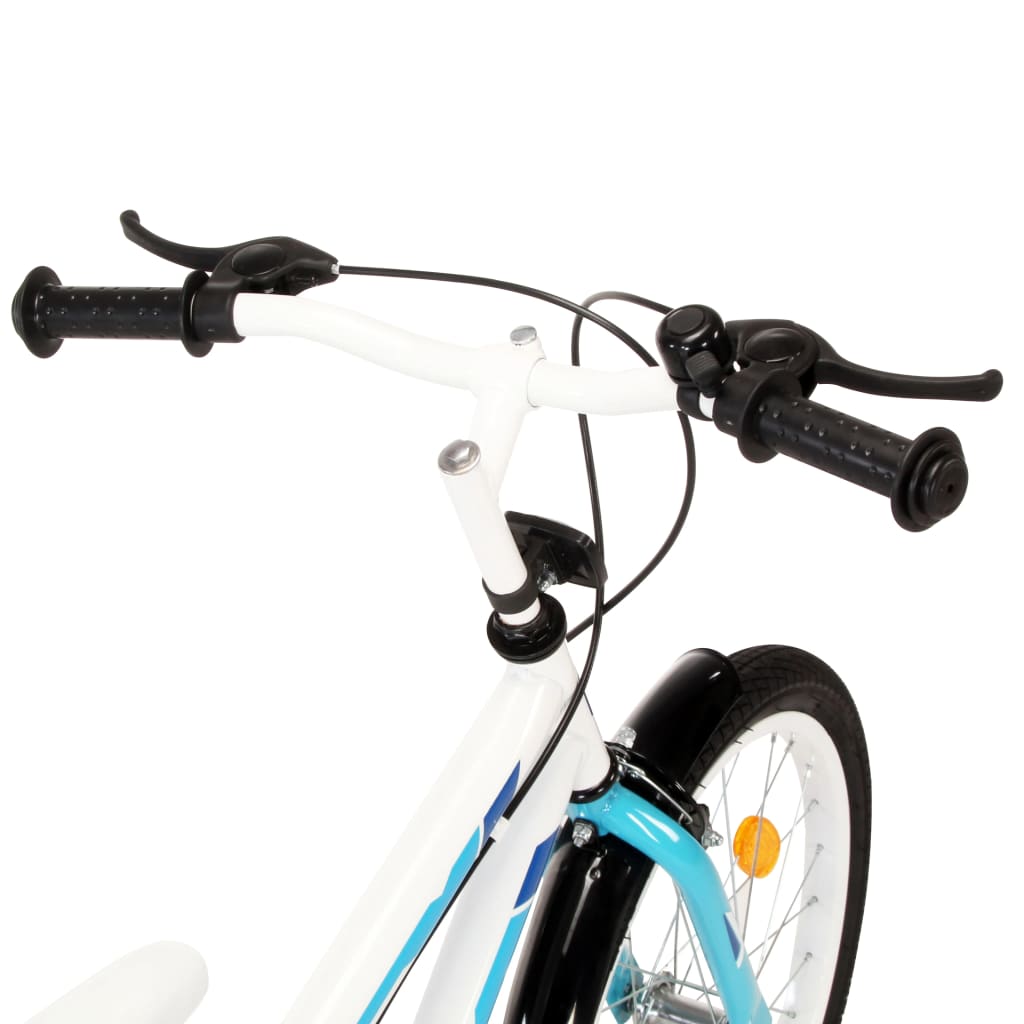 vidaXL Rower dla dzieci, 18 cali, niebiesko-biały