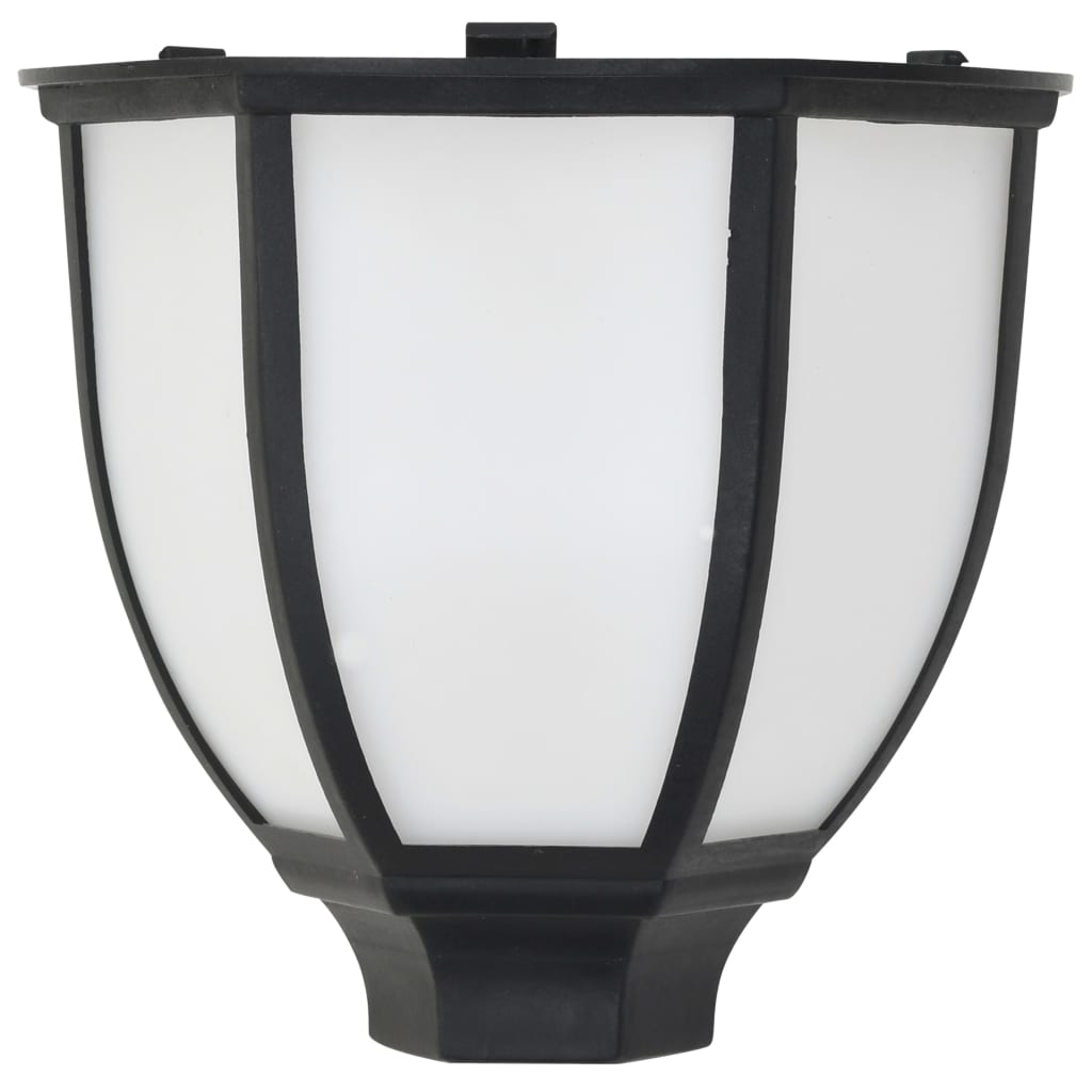 vidaXL Lampy solarne do ogrodu, 6 szt., LED, czarne