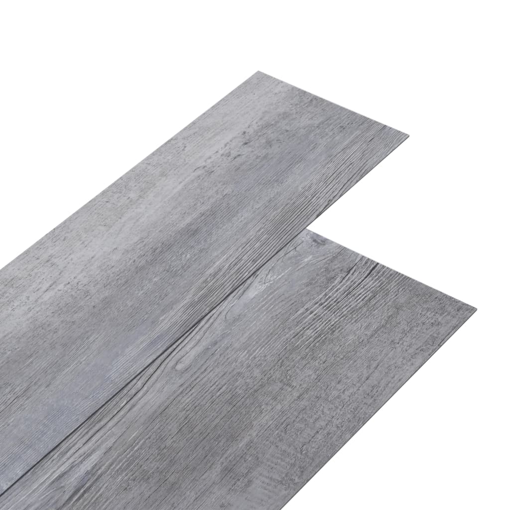 vidaXL Panele podłogowe PVC, 5,02m², 2mm, samoprzylepne, matowy szary