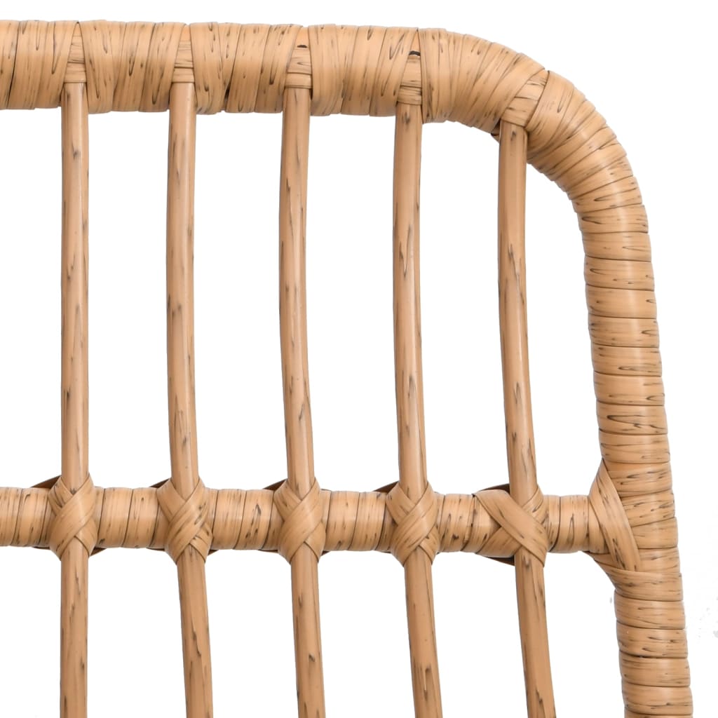vidaXL Krzesła ogrodowe, 2 szt., 48x62x84 cm, rattan PE