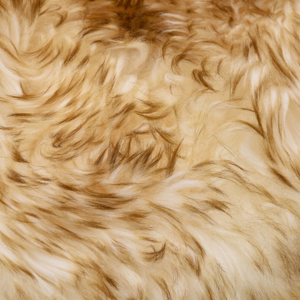 vidaXL Dywanik ze skóry owczej, 60 x 180 cm, brązowy melanż