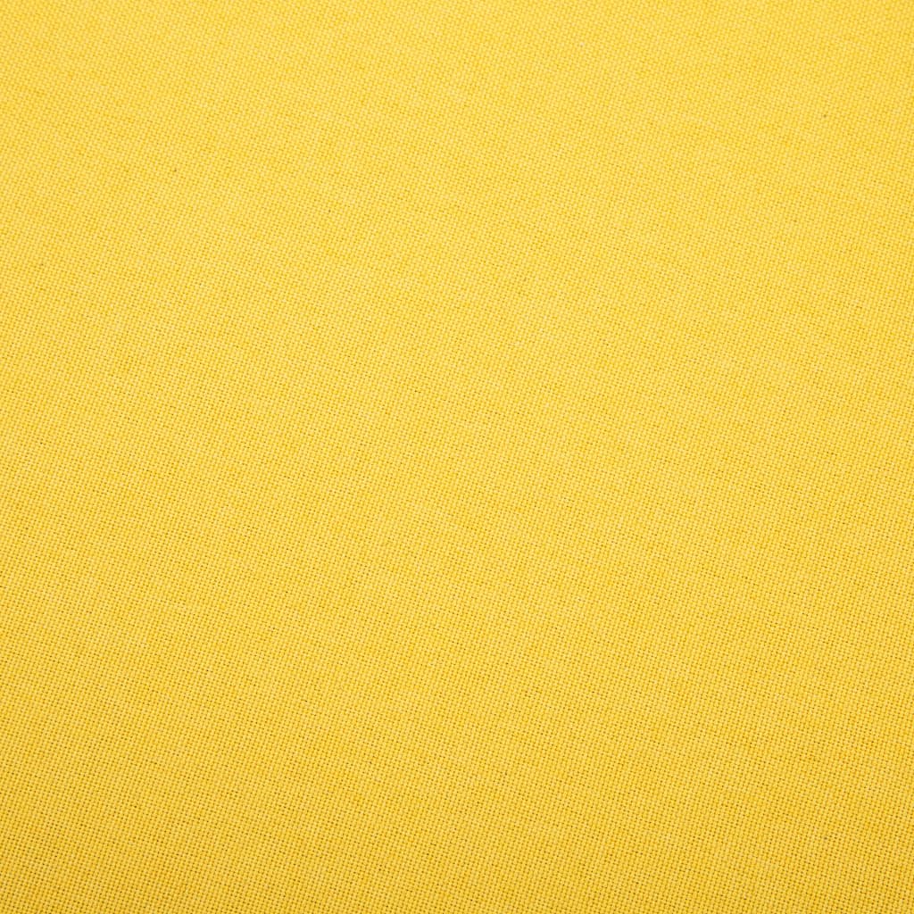 vidaXL Fotel, żółty, tkanina