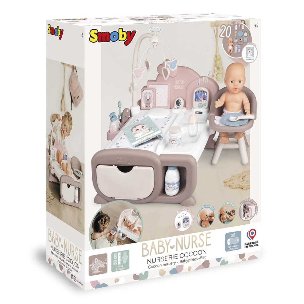 Smoby Zabawkowe łóżeczko dla lalek Baby Nurse