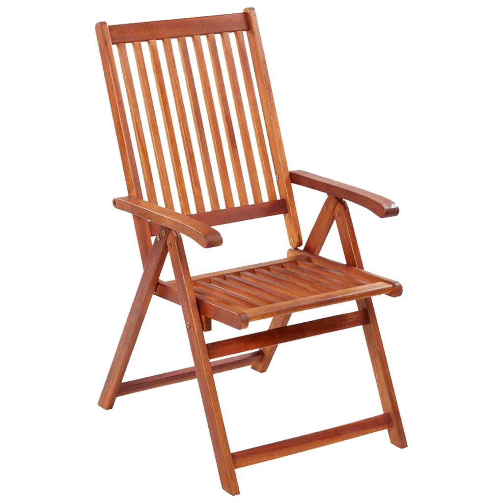vidaXL Składane krzesła ogrodowe, 3 szt., lite drewno akacjowe
