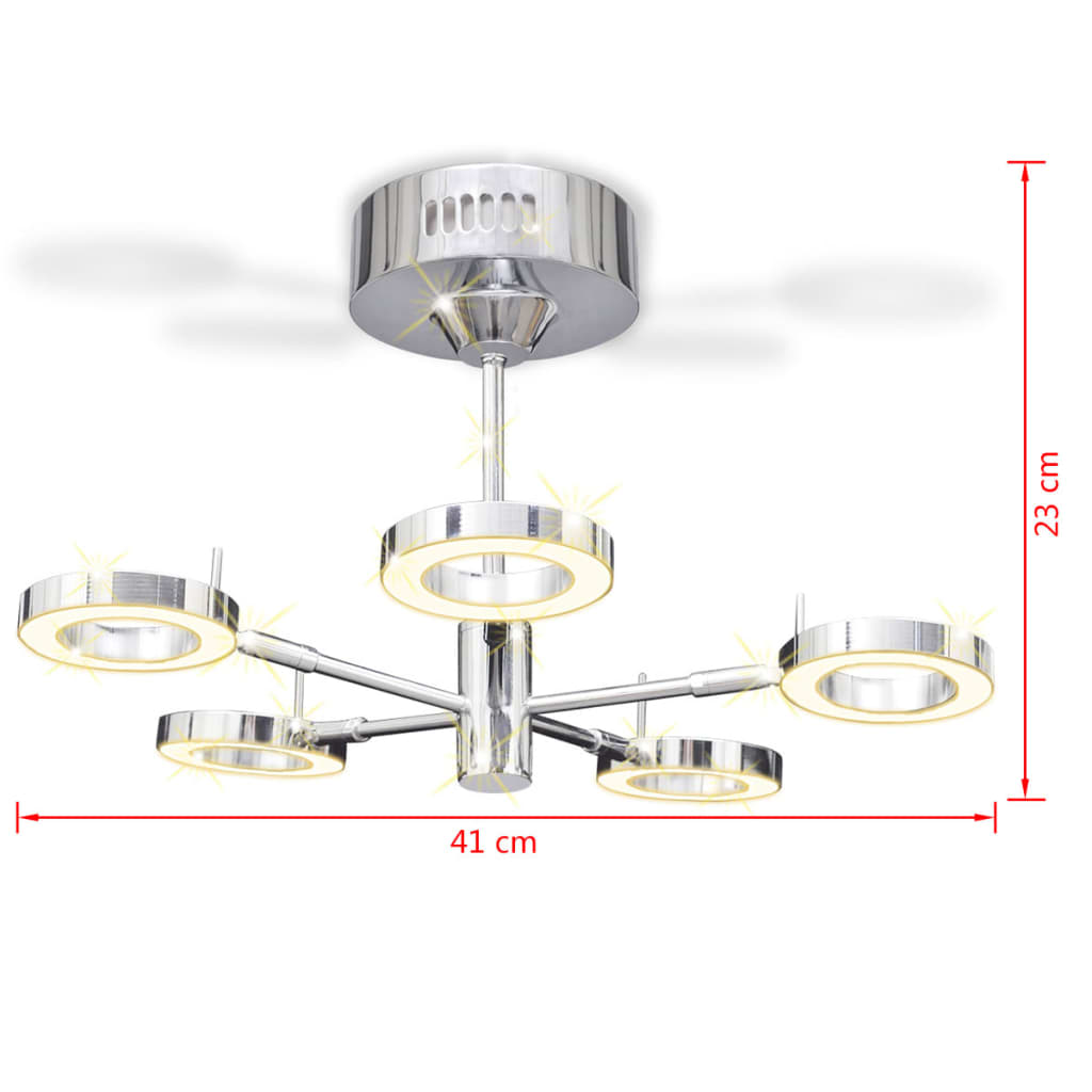 Lampa sufitowa LED z 5 okrągłymi punktami światła