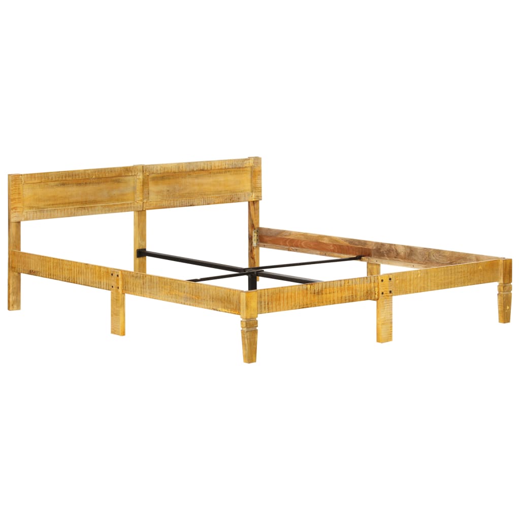 vidaXL Rama łóżka z litego drewna mango, 140 cm