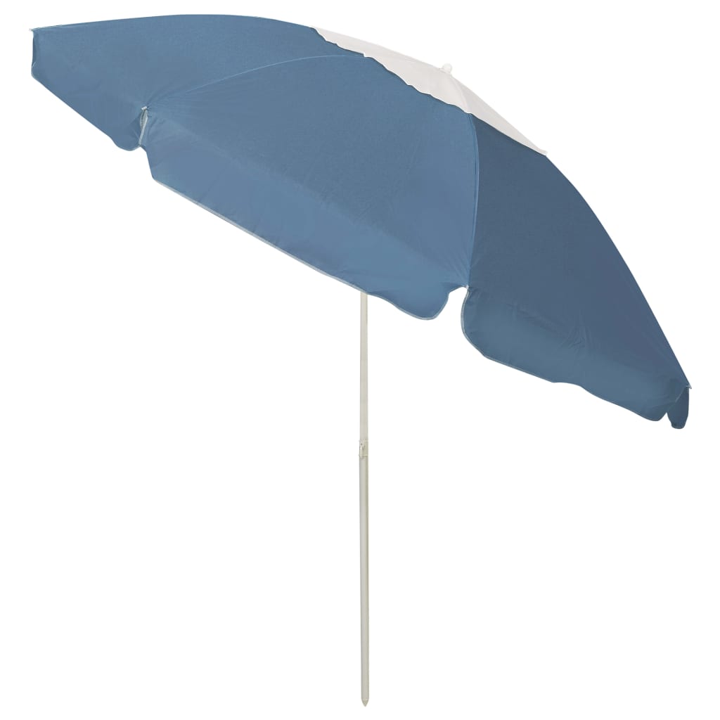 vidaXL Parasol plażowy, niebieski, 240 cm