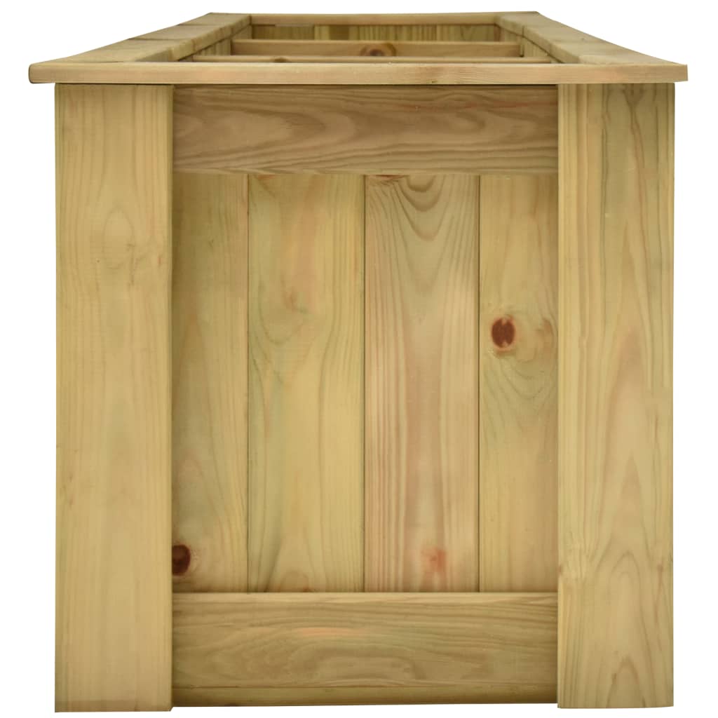vidaXL Podniesiona donica, 291x50x50 cm, impregnowane drewno sosnowe