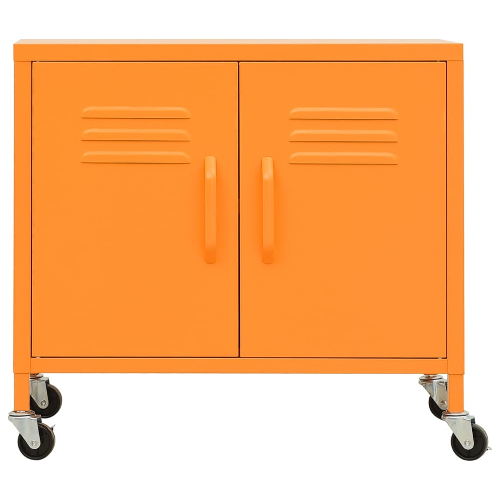 vidaXL Szafka, pomarańczowa, 60x35x56 cm, stalowa