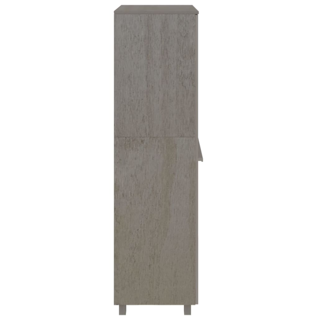 vidaXL Szafa garderobiana, jasnoszara, 89x50x180 cm, drewno sosnowe