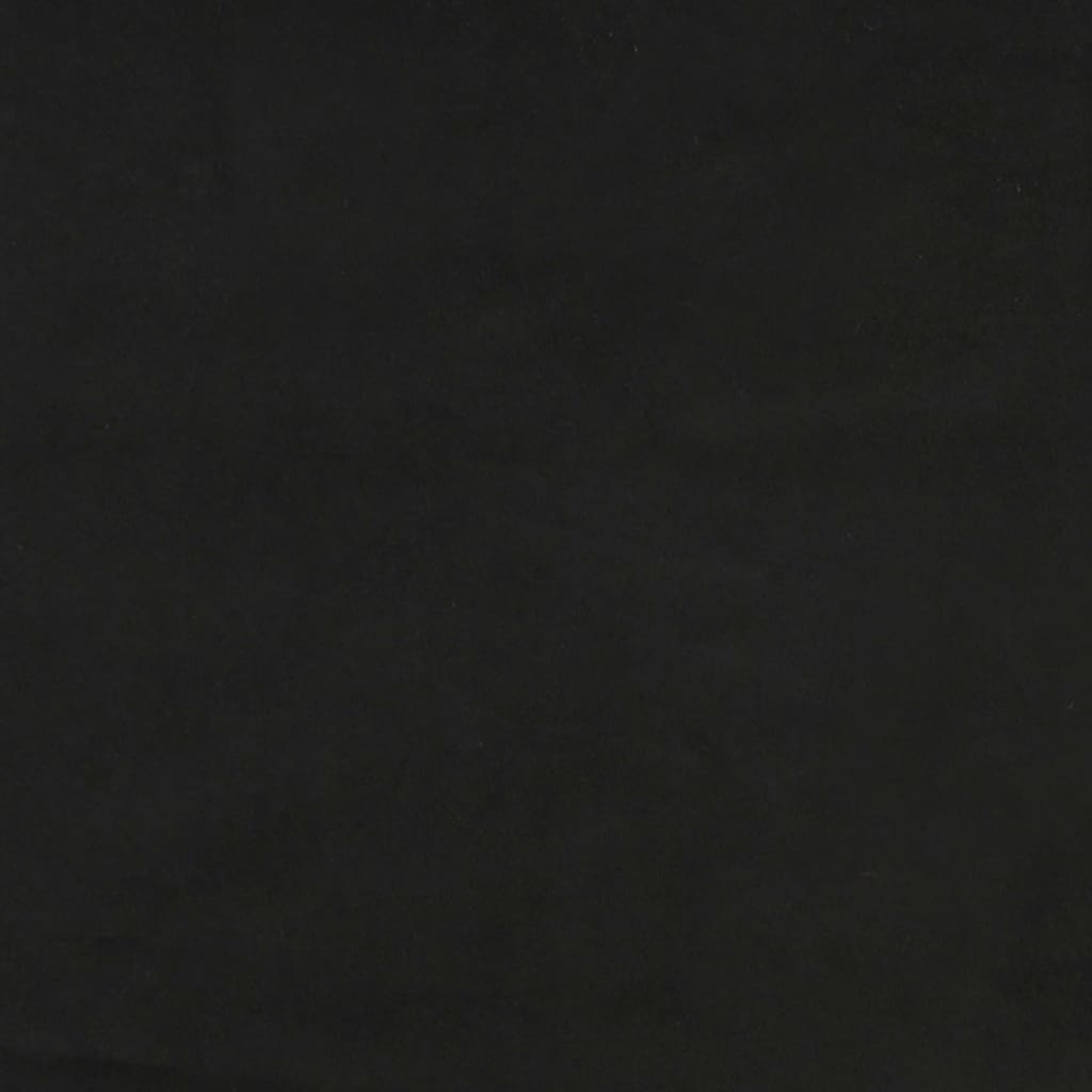 vidaXL Rama łóżka, czarna, 80 x 200 cm, tapicerowana aksamitem