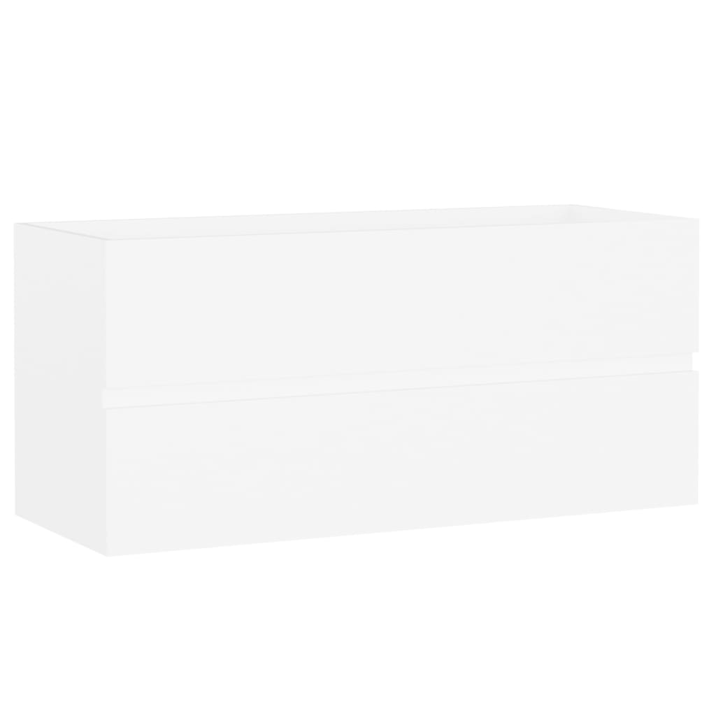 vidaXL Szafka pod umywalkę, biała, 100x38,5x45 cm, płyta wiórowa