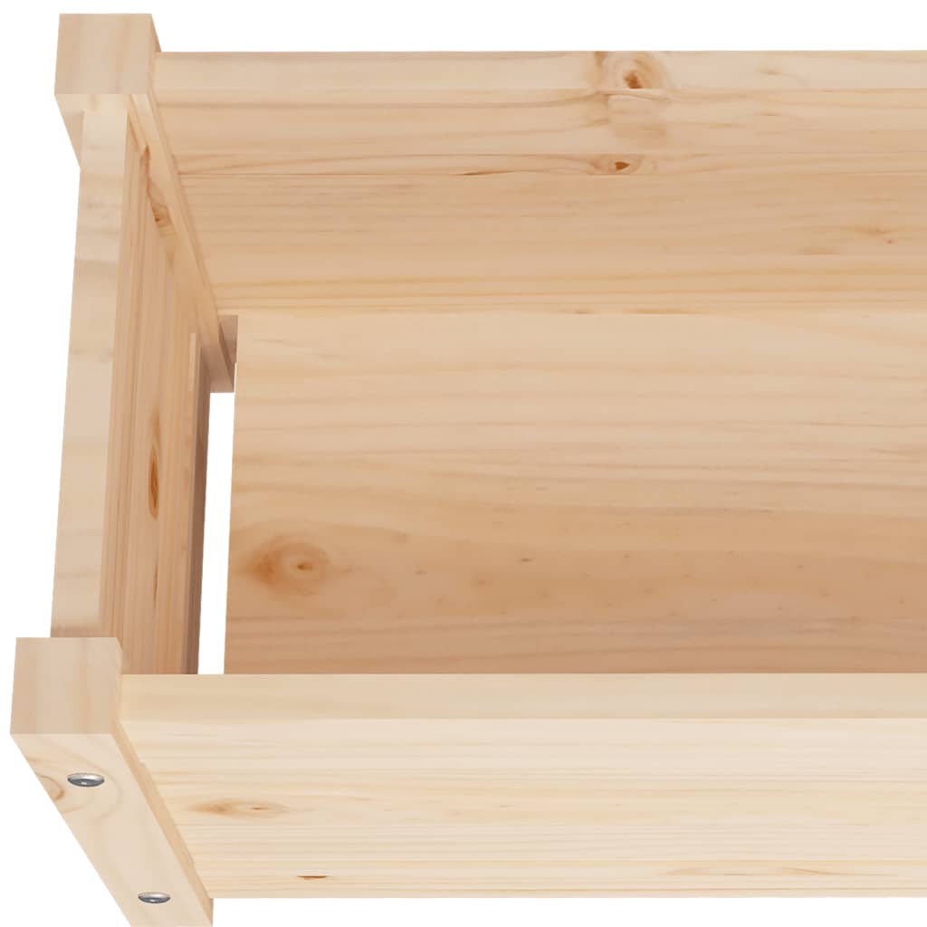 vidaXL Donica ogrodowa, 60x31x31 cm, lite drewno sosnowe