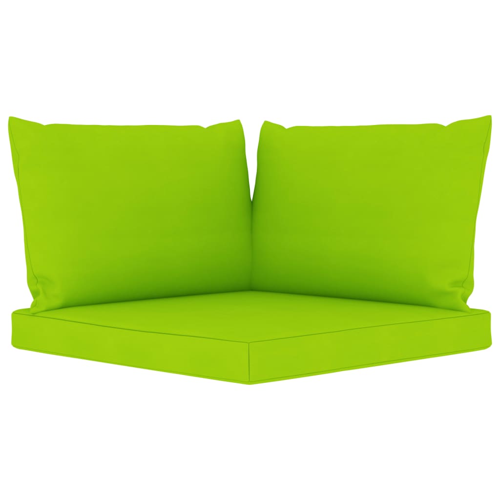 vidaXL 3-osobowa sofa ogrodowa z jasnozielonymi poduszkami