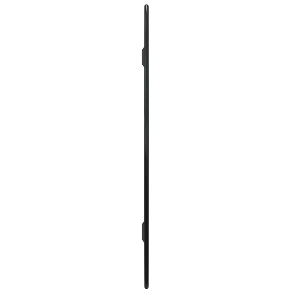 vidaXL Lustro ścienne, czarne, 60x50 cm