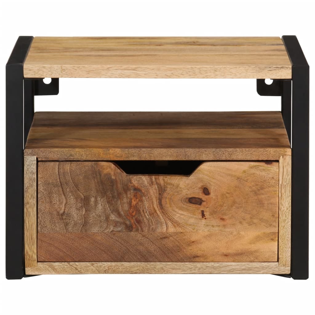 vidaXL Ścienna szafka nocna, 35x35x25 cm, lite drewno akacjowe