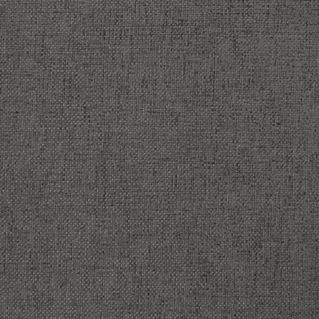 vidaXL 2-osobowa kanapa, ciemnoszara, tapicerowana tkaniną