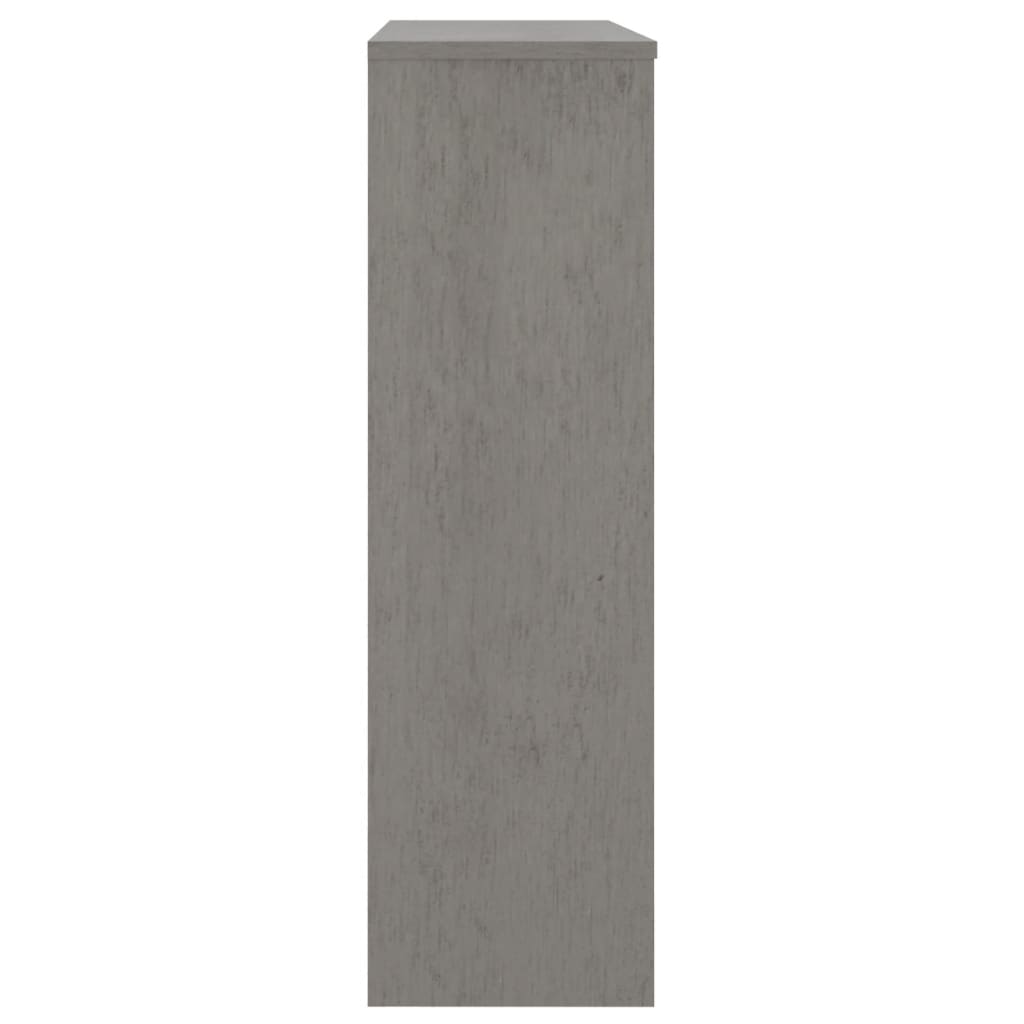 vidaXL Nadstawka nad szafkę, jasnoszara, 90x30x100 cm, drewno sosnowe