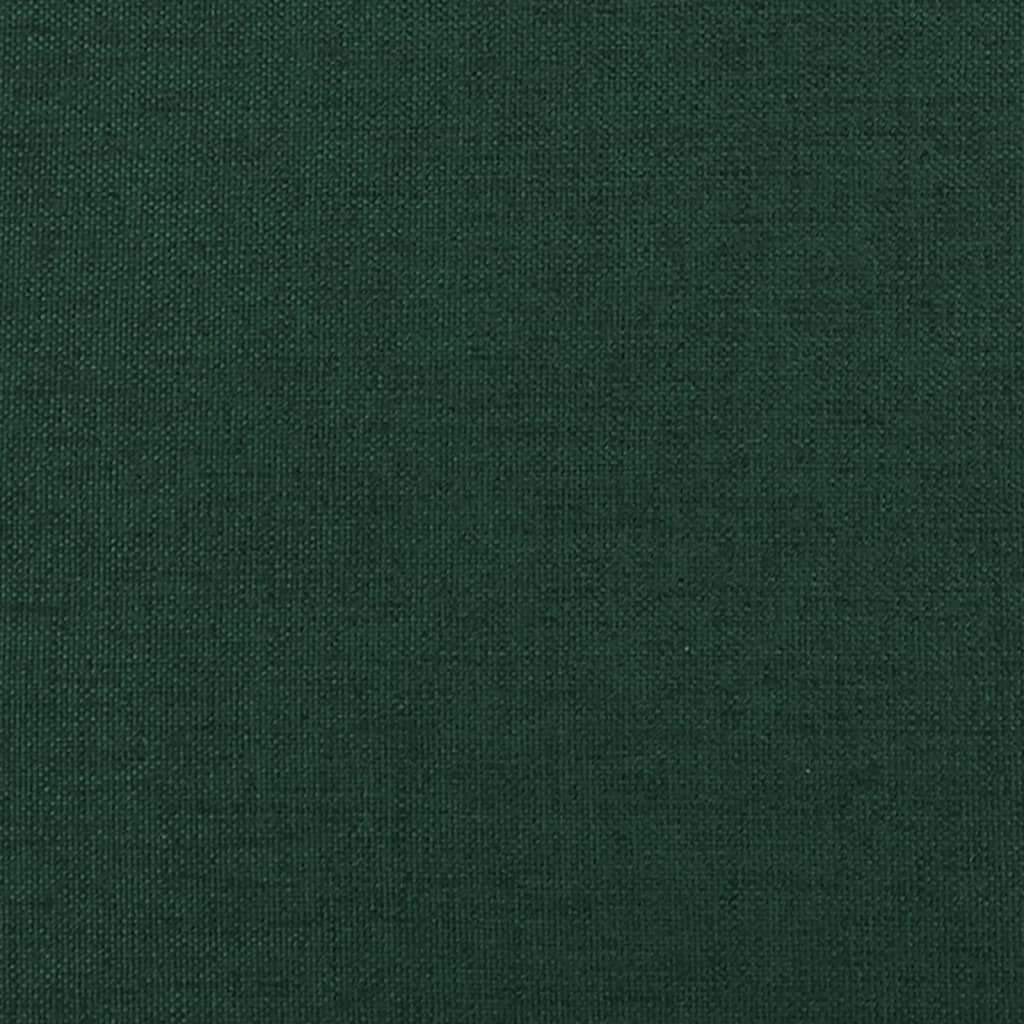 vidaXL Podnóżek, ciemnozielony, 60x60x36 cm, tapicerowany tkaniną