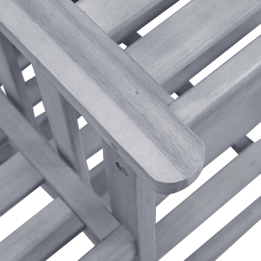 vidaXL Krzesła ogrodowe ze stolikiem, 159x61x92 cm, drewno akacjowe