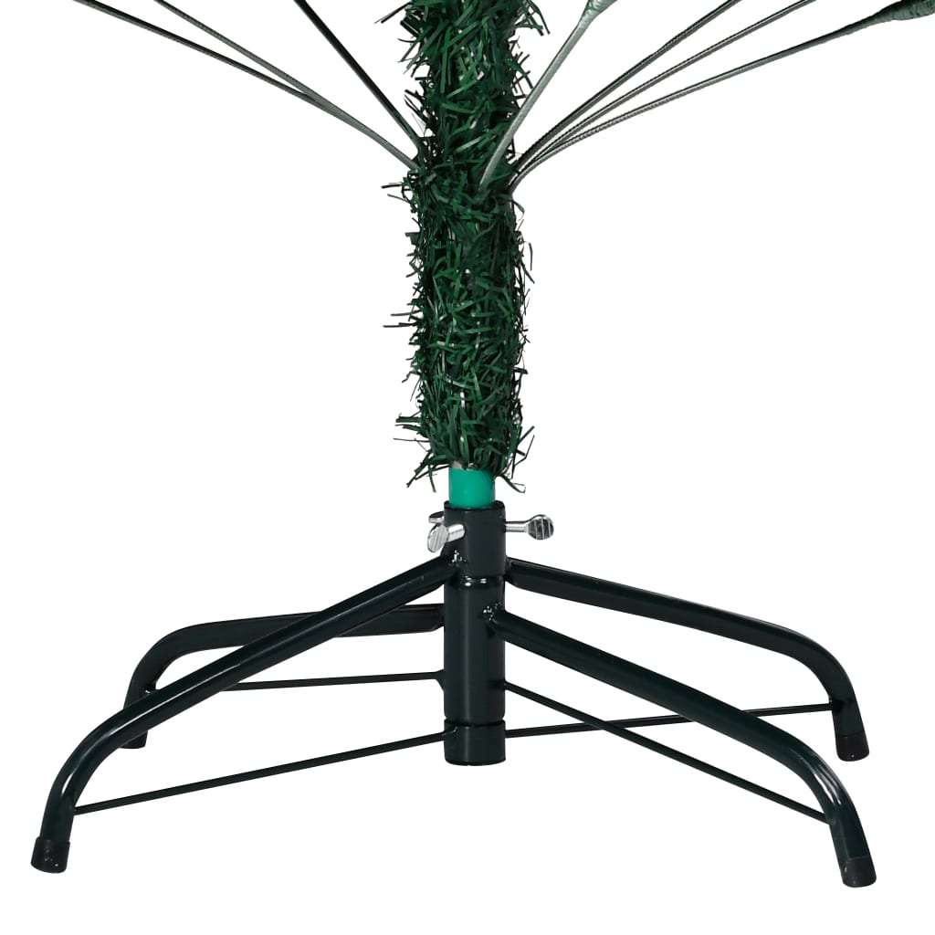 vidaXL Sztuczna choinka z LED i zestawem bombek, zielona, 150 cm, PVC