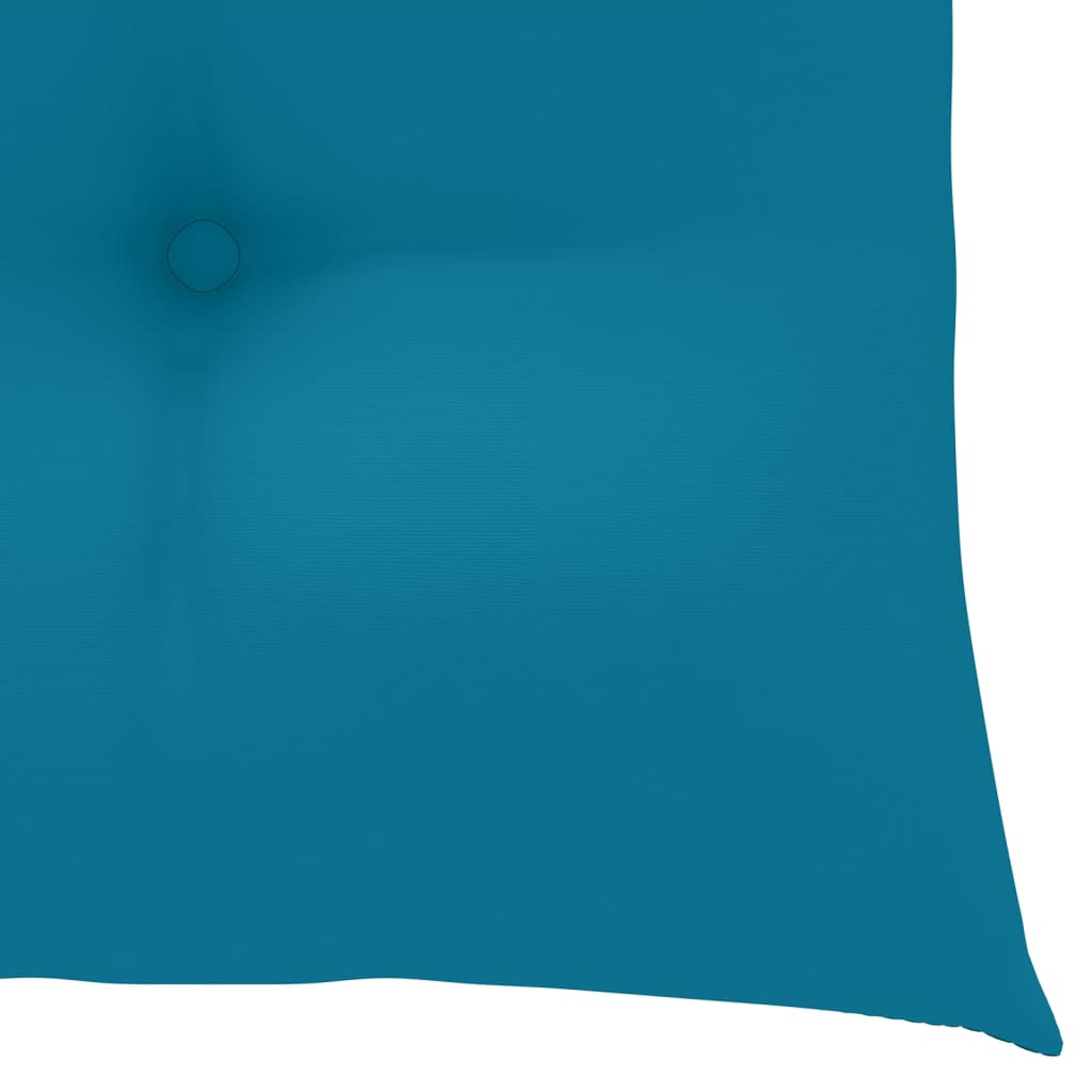 vidaXL Poduszki na krzesła, 4 szt., 40x40x8 cm, niebieskie