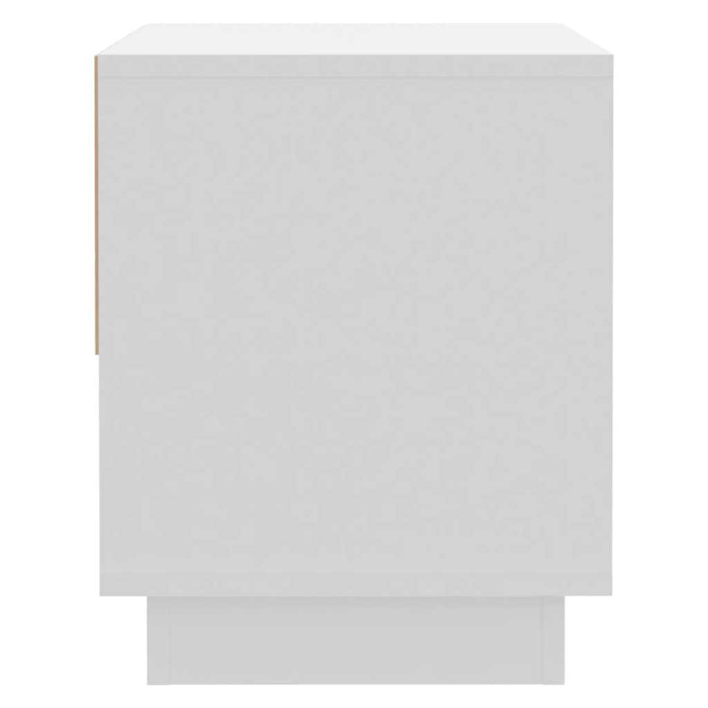 vidaXL Szafka nocna, biała, 45x34x44 cm, płyta wiórowa