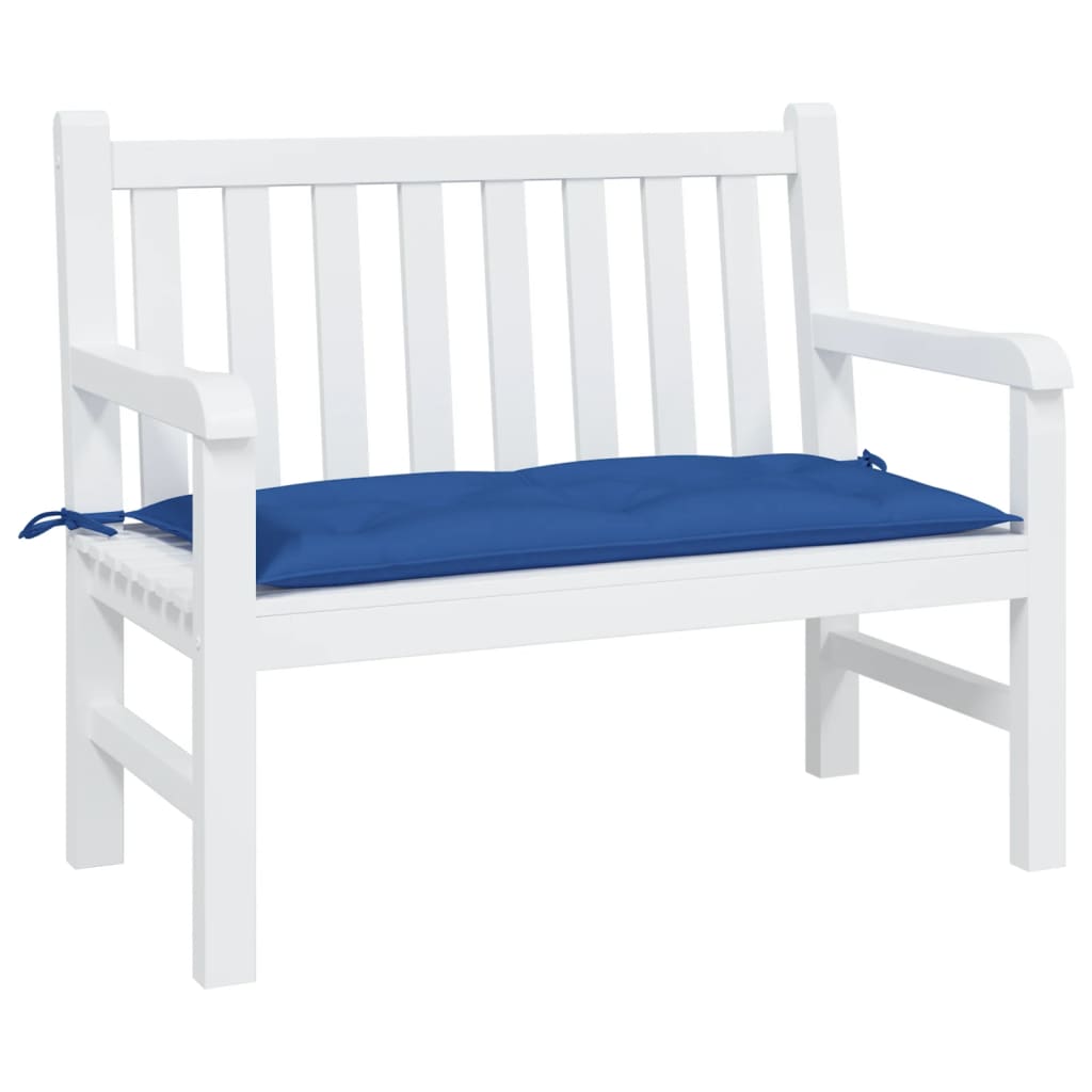 vidaXL Poduszka na ławkę ogrodową, niebieska, 100x50x7 cm, tkanina