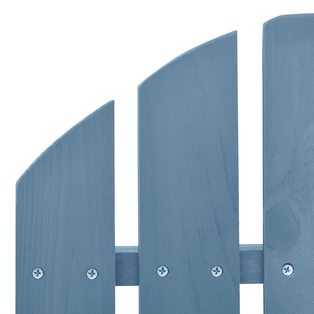 vidaXL Ogrodowy fotel bujany Adirondack, drewno jodłowe, niebieskie