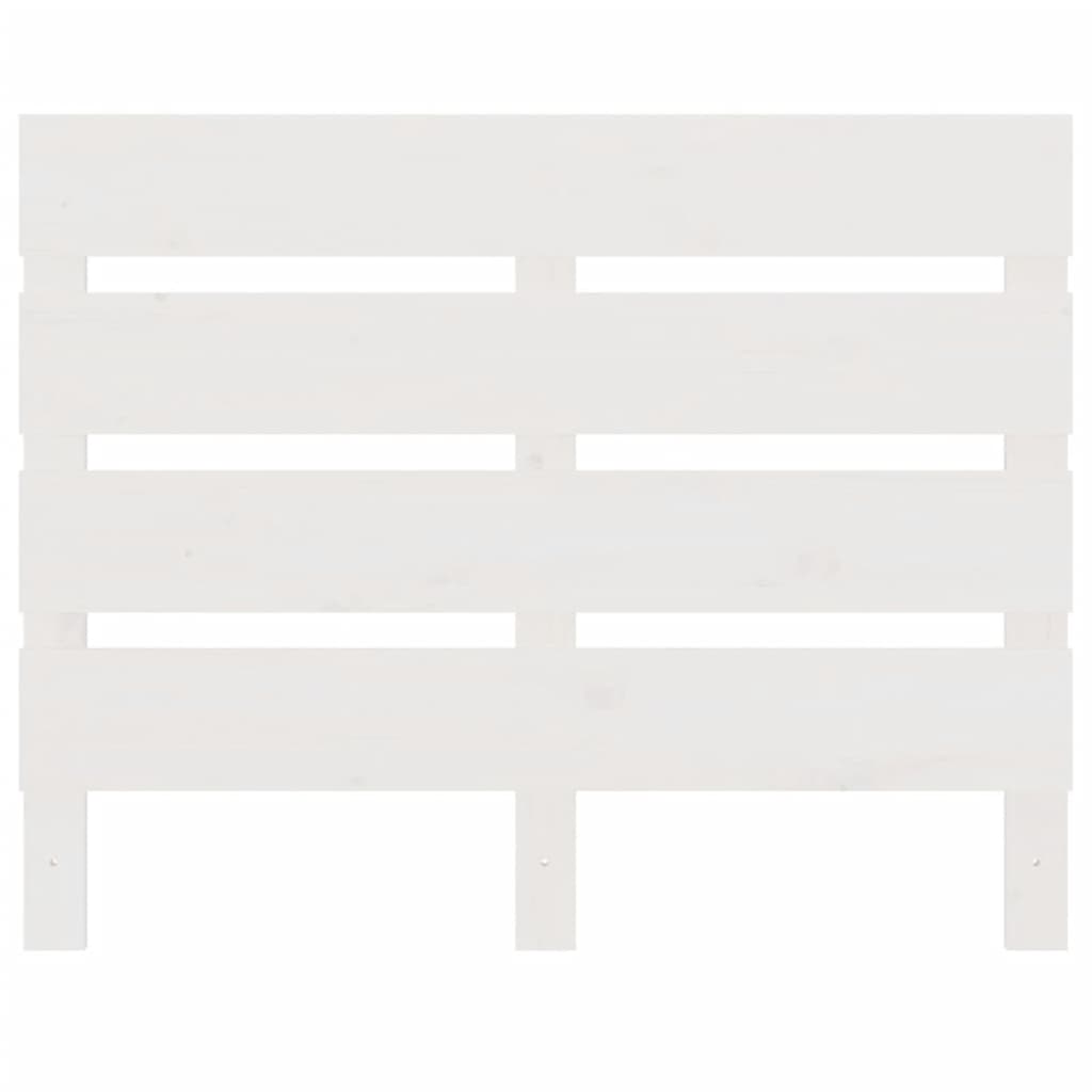 vidaXL Wezgłowie łóżka, białe, 75x3x80 cm, lite drewno sosnowe