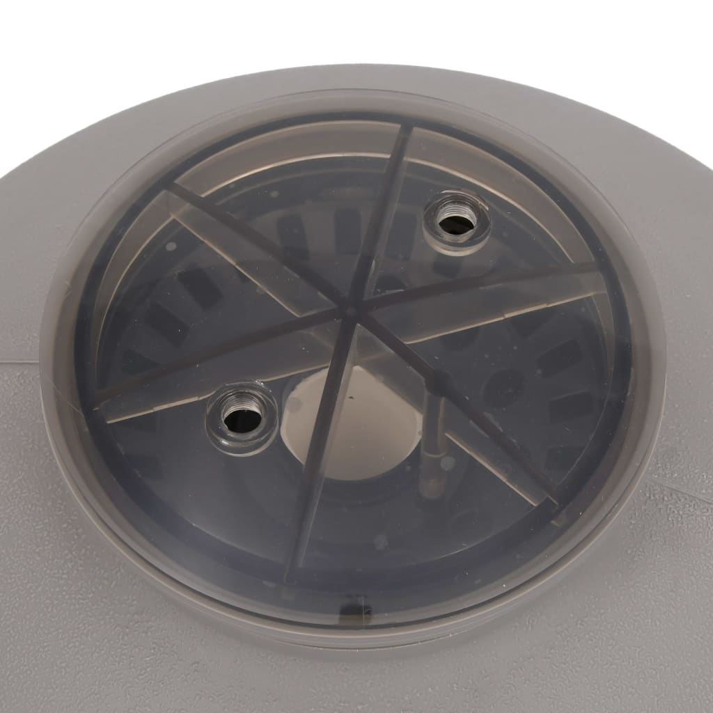 vidaXL Piaskowy filtr basenowy, boczny montaż, zawór 6-drożny, szary