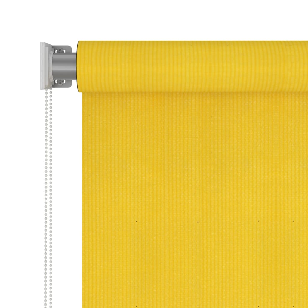 vidaXL Roleta zewnętrzna, 60x140 cm, żółta, HDPE