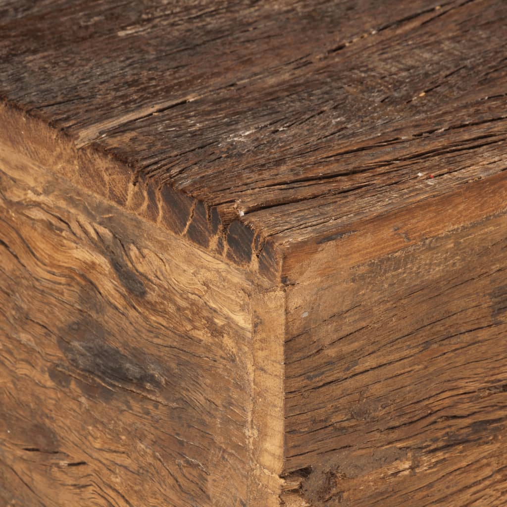 vidaXL Ławka, 110 cm, lite drewno z odzysku