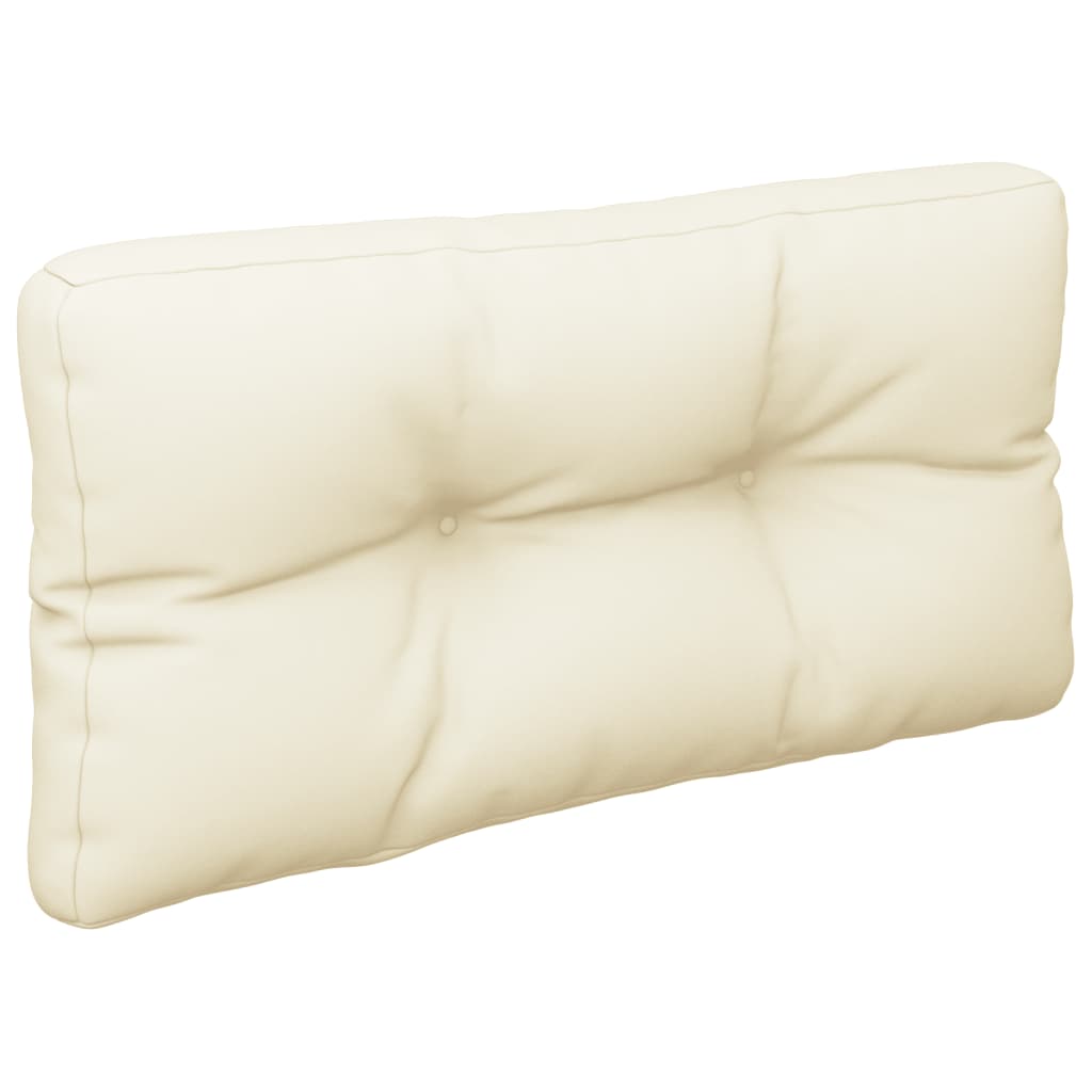 vidaXL Poduszka na sofę z palet, kremowa, 70x40x10 cm