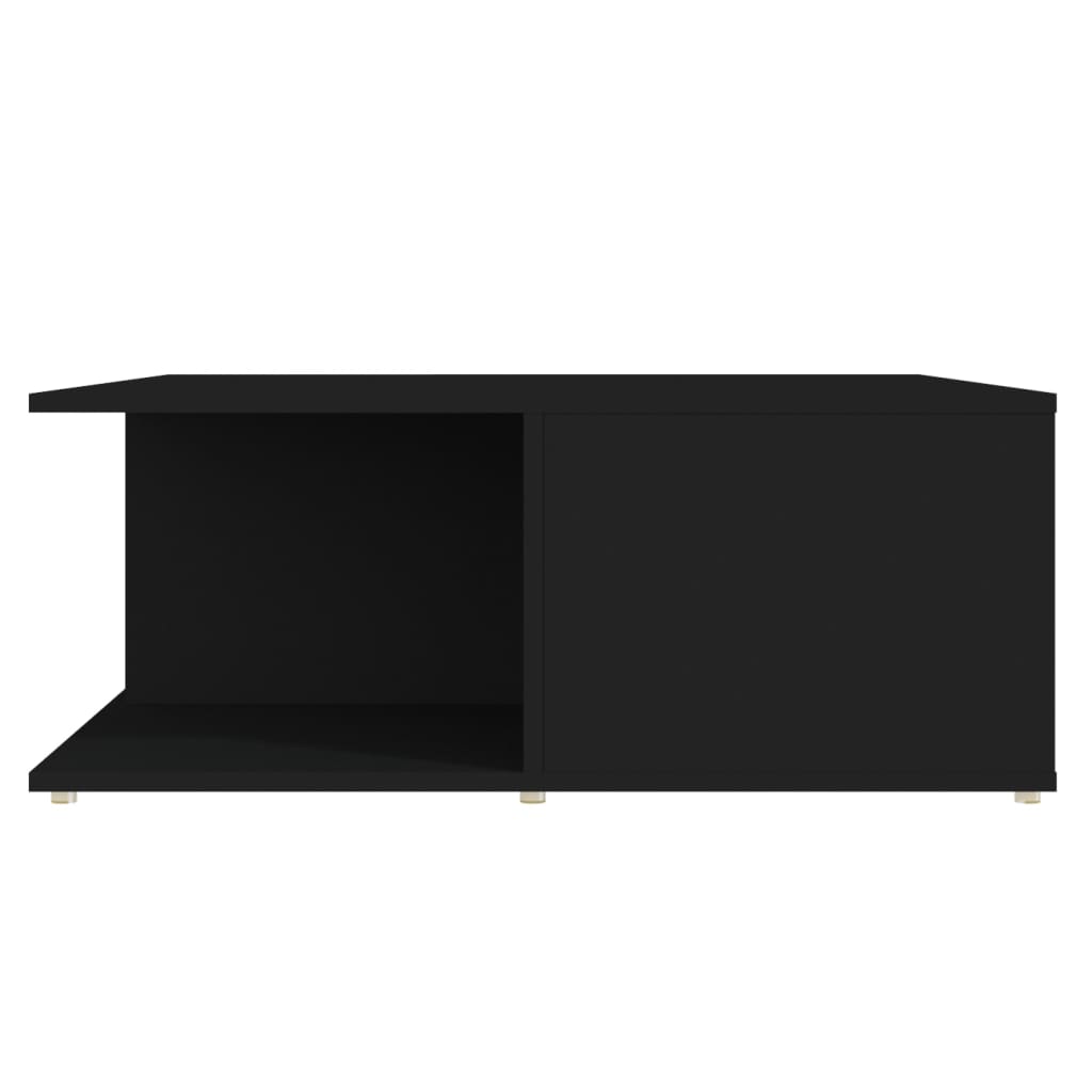 vidaXL Stolik kawowy, czarny, 80x80x31 cm, płyta wiórowa
