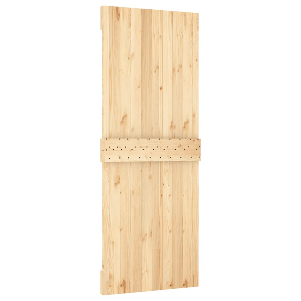 vidaXL Drzwi NARVIK, 80x210 cm, lite drewno sosnowe