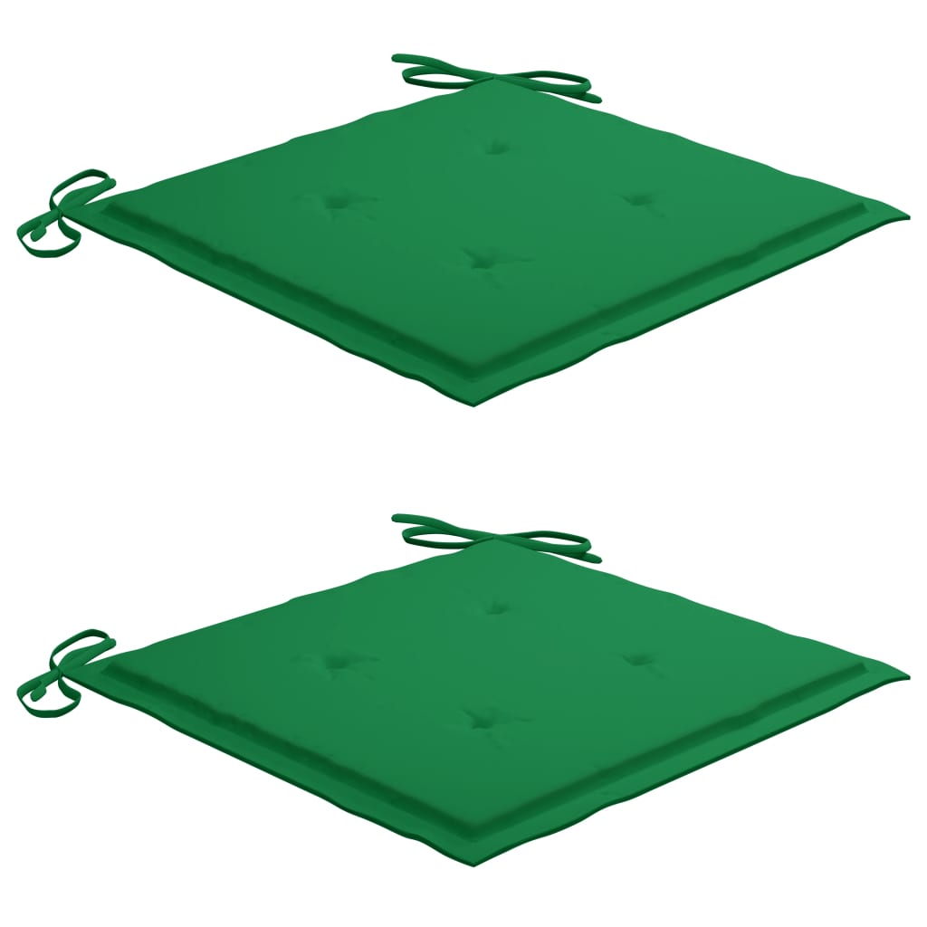 vidaXL 3-cz. zestaw mebli ogrodowych z poduszkami, składany, tekowy