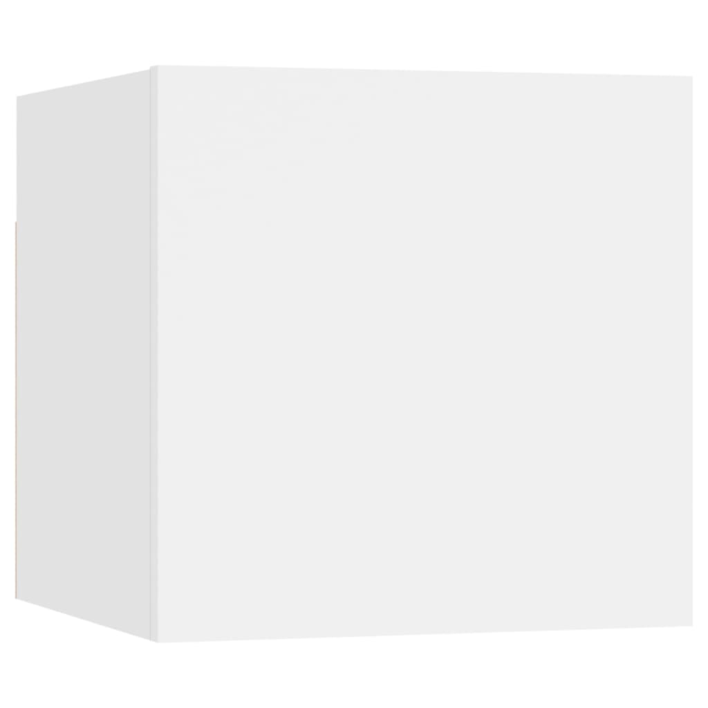 vidaXL Wiszące szafki telewizyjne, 2 szt., białe, 30,5x30x30 cm
