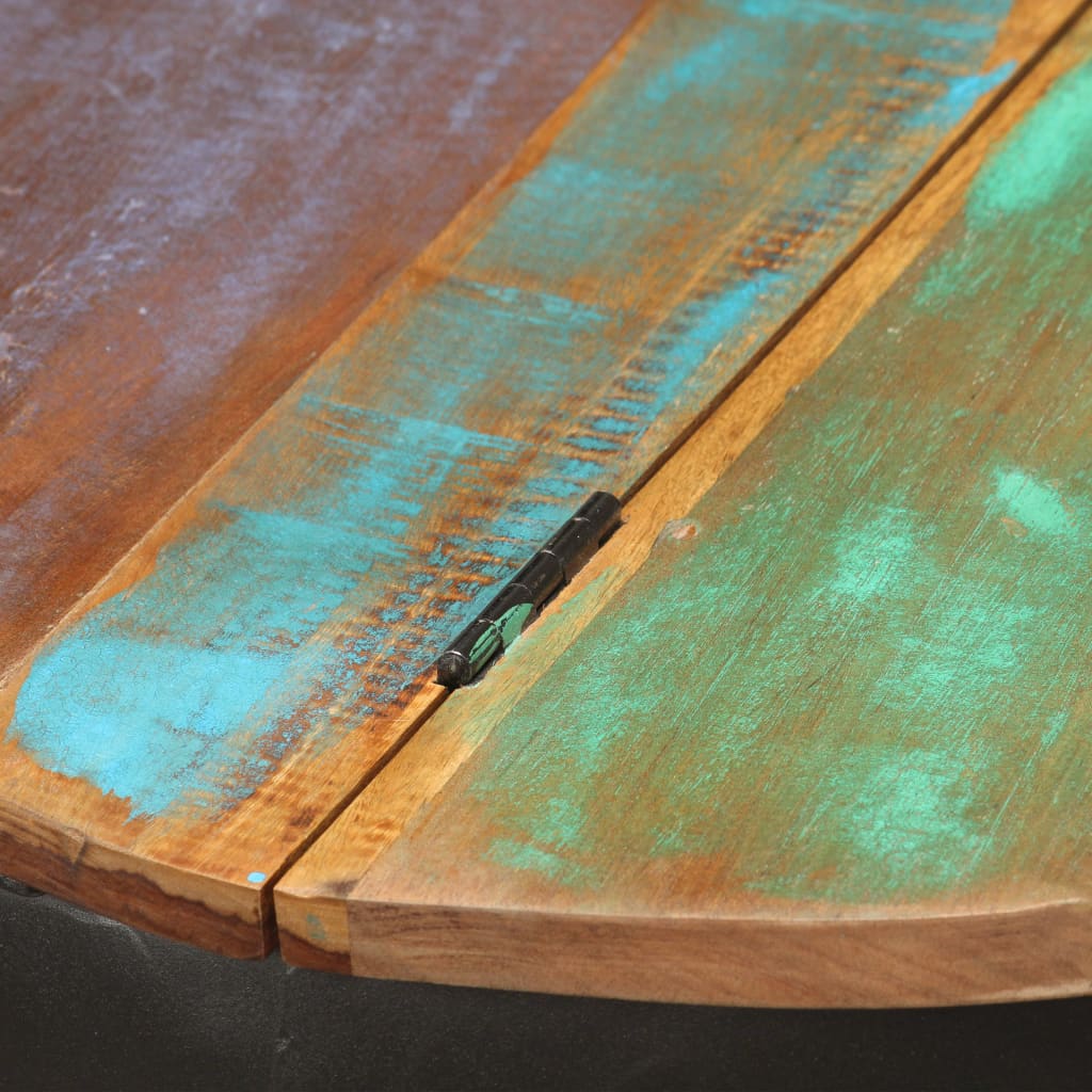 vidaXL Stolik kawowy, 53x43 cm, lite drewno z odzysku