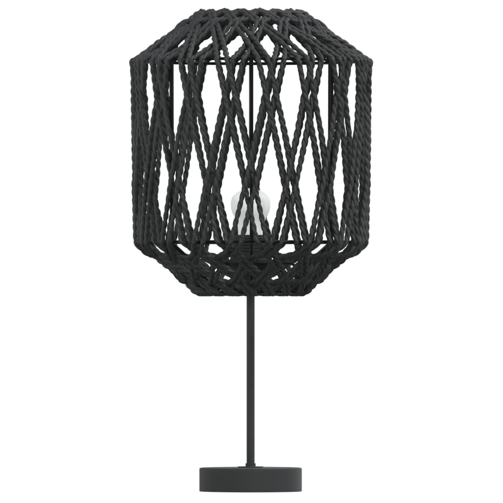 vidaXL Klosz do lampy, czarny, Ø23x28 cm, żelazo i papier