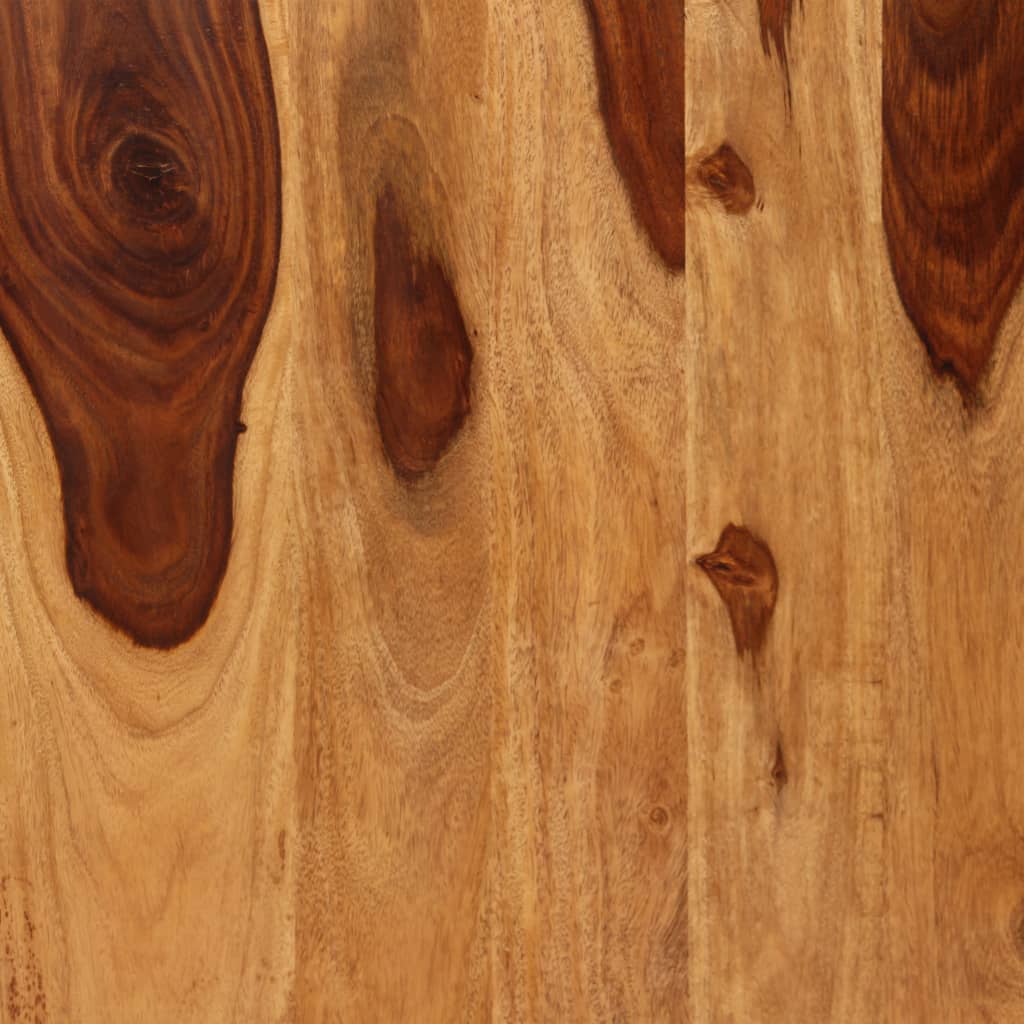 vidaXL Stół jadalniany z litego drewna sheesham i stali, 180 cm