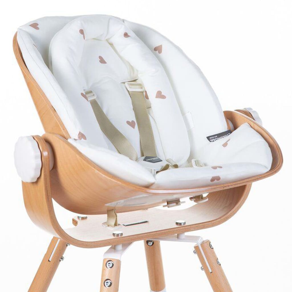 CHILDHOME Poduszka do krzesełka dla niemowlęcia Evolu Jersey Hearts