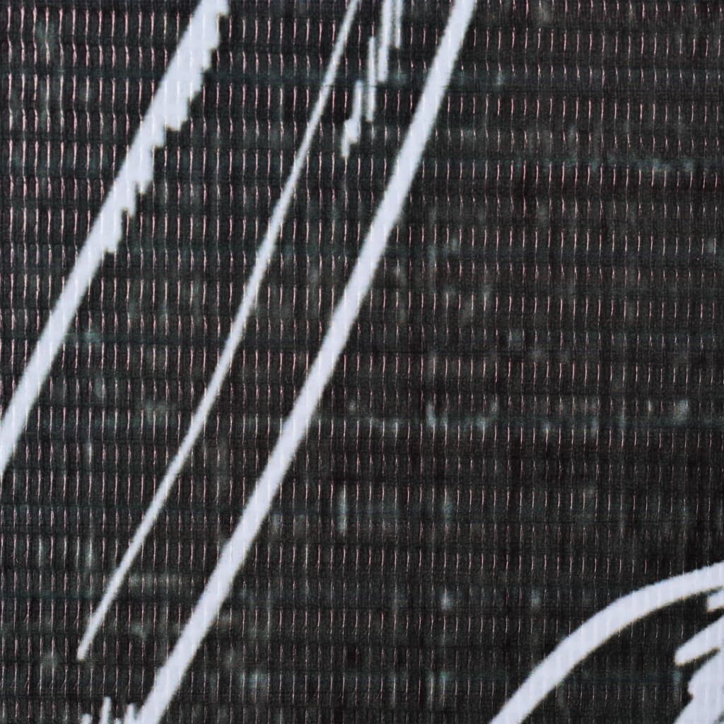 vidaXL Składany parawan, 160x170 cm, motyw piór, czarno-biały