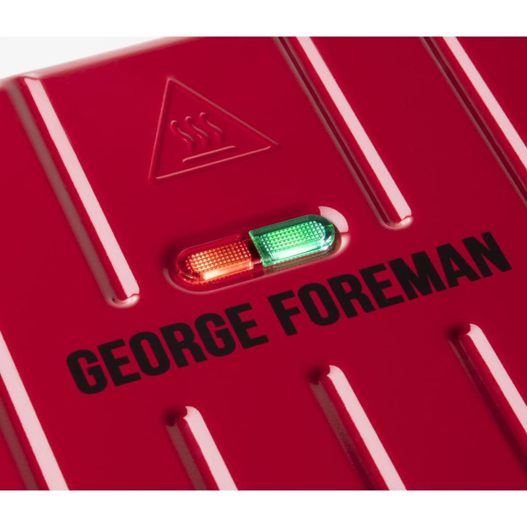 GEORGE FOREMAN Stalowy grill Compact S, czerwony