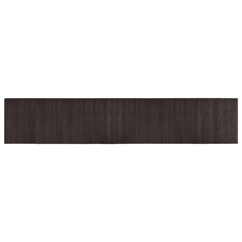 vidaXL Dywan prostokątny, ciemnobrązowy, 60x300 cm, bambusowy
