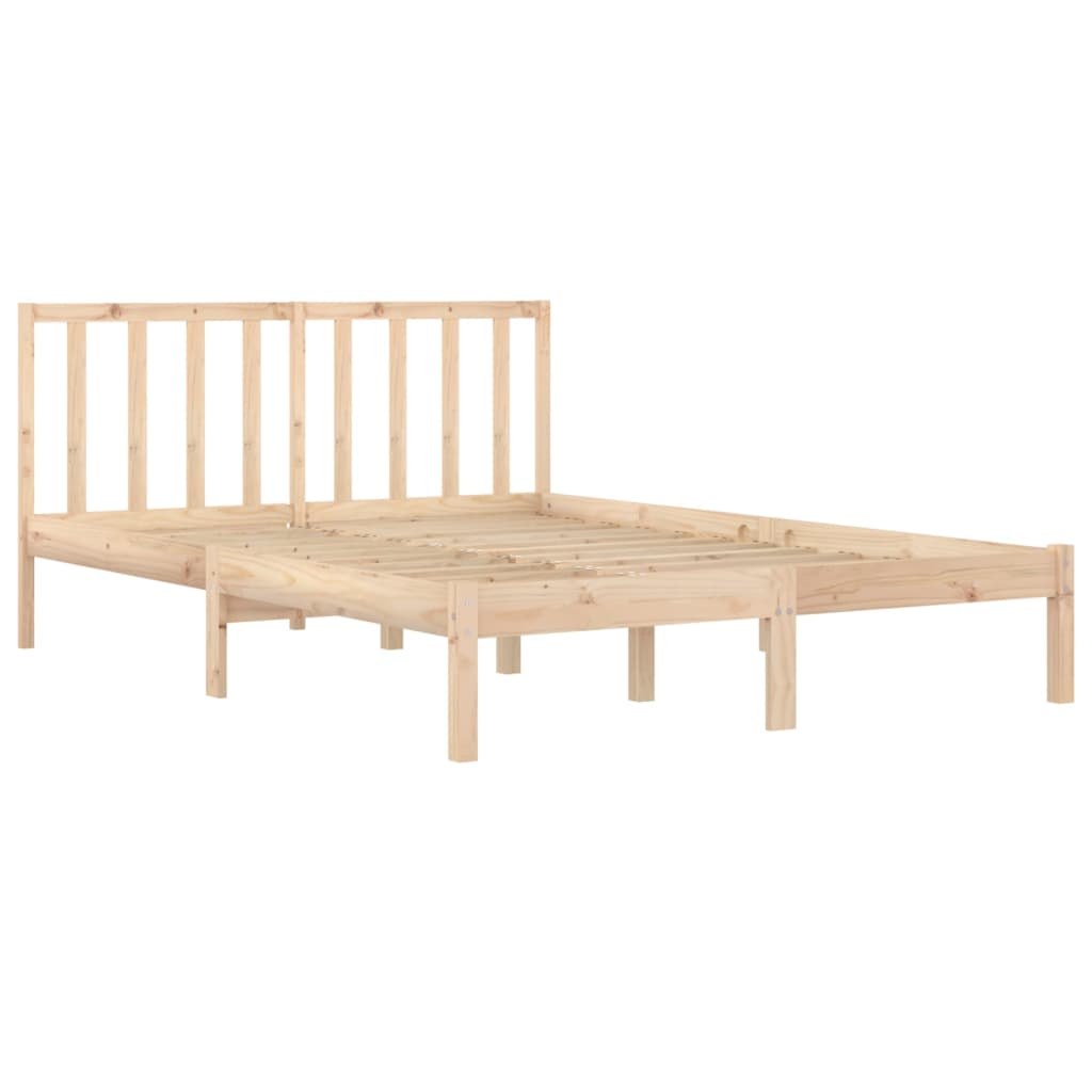 vidaXL Rama łóżka, lite drewno sosnowe, 180x200 cm