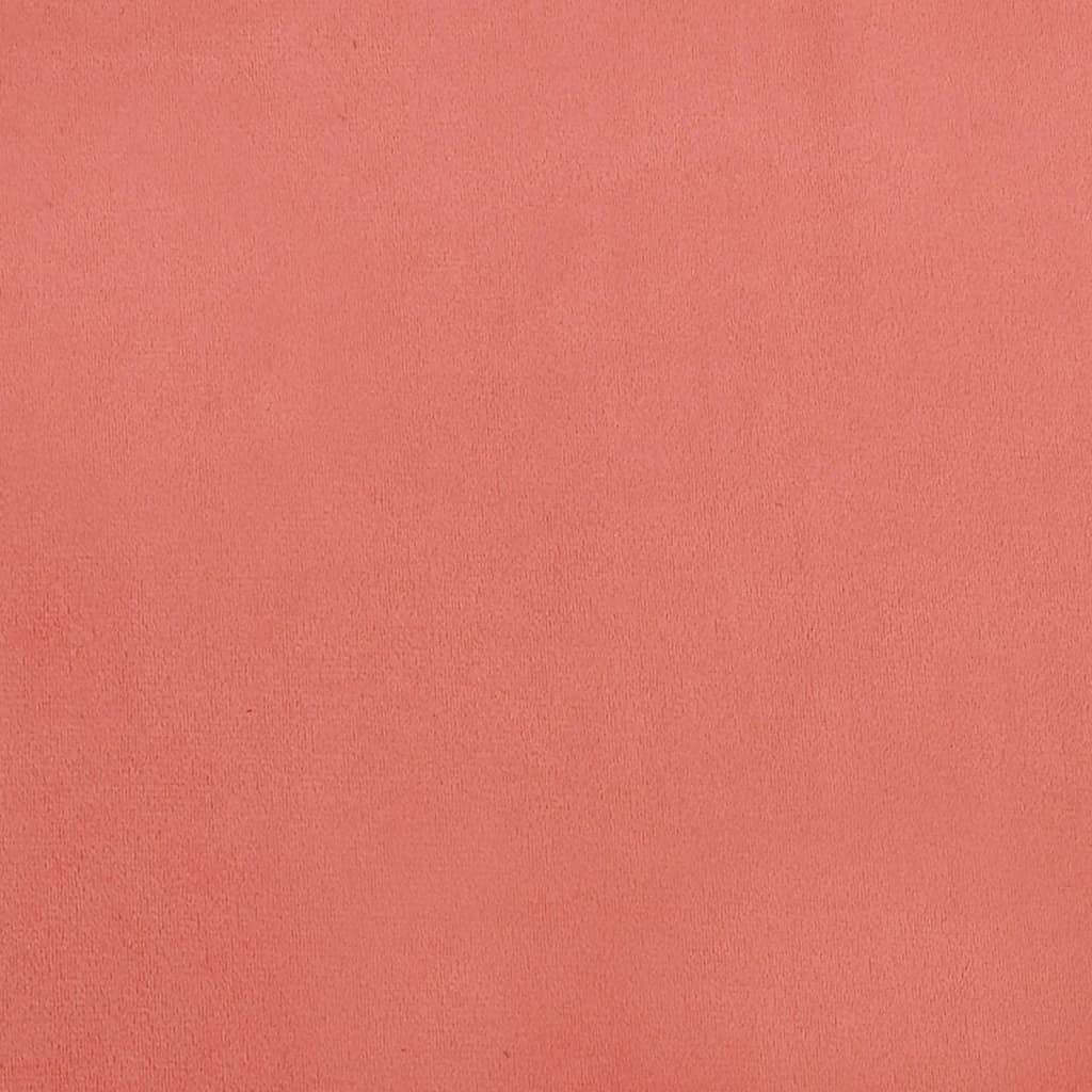vidaXL Podnóżek, różowy, 78x56x32 cm, aksamitny