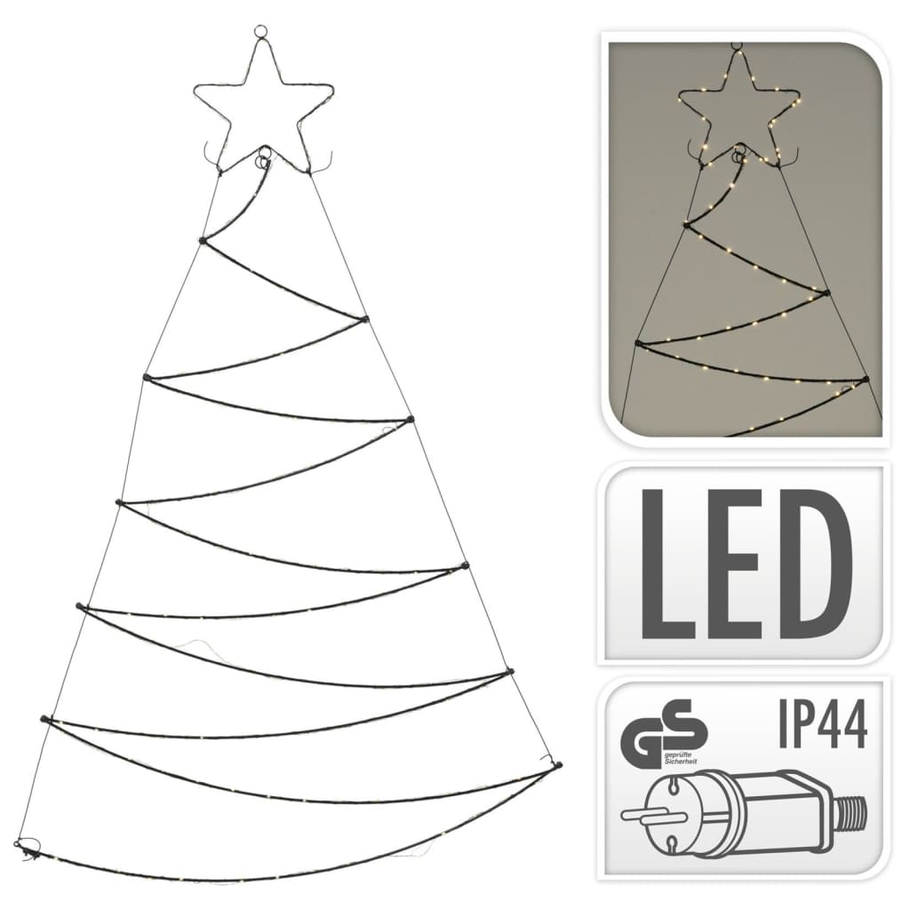 Ambiance Drzewko świąteczne ze 125 lampkami LED, 110 cm