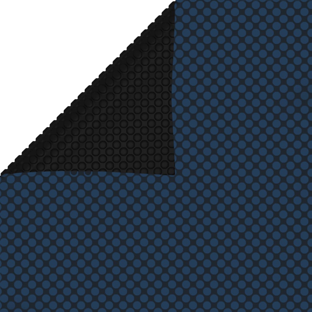 vidaXL Pływająca folia solarna z PE, 1000x600 cm, czarno-niebieska